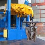For handling molds in the tire production sector.