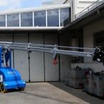 Mini crane For lifting loads up to 6.500 kg.